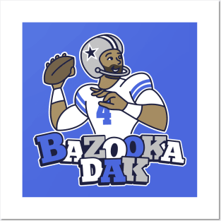 Bazooka Dak Prescott Cowboys Posters and Art